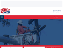 Tablet Screenshot of careers.publicpower.org